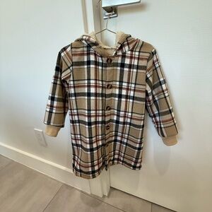 Plaid Hooded Coat for Kids like Burberry 🖤